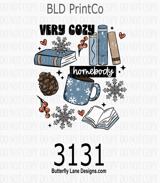 Very Cozy Homebody | Winter Books, Mugs & Snowflakes | D3131
