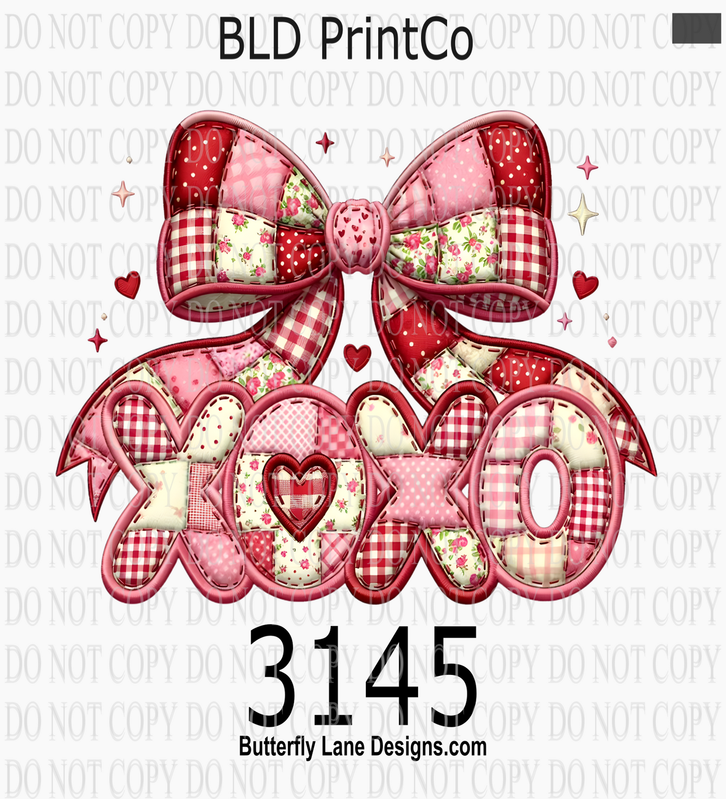 D3145- XoXo Valentine patchwork