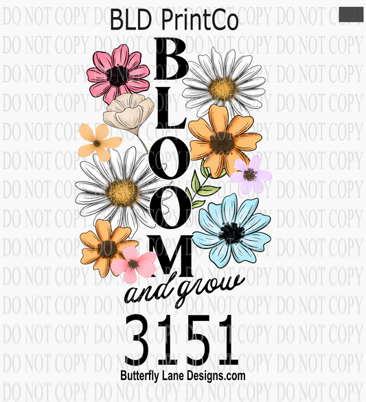 Spring Wildflowers | Bloom and Grow Floral Vertical | D3151