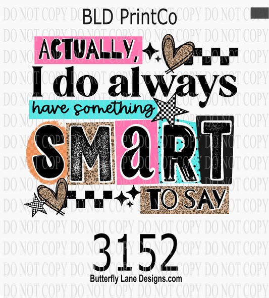 Retro Sassy | Something Smart to Say Leopard & Teal | D3152