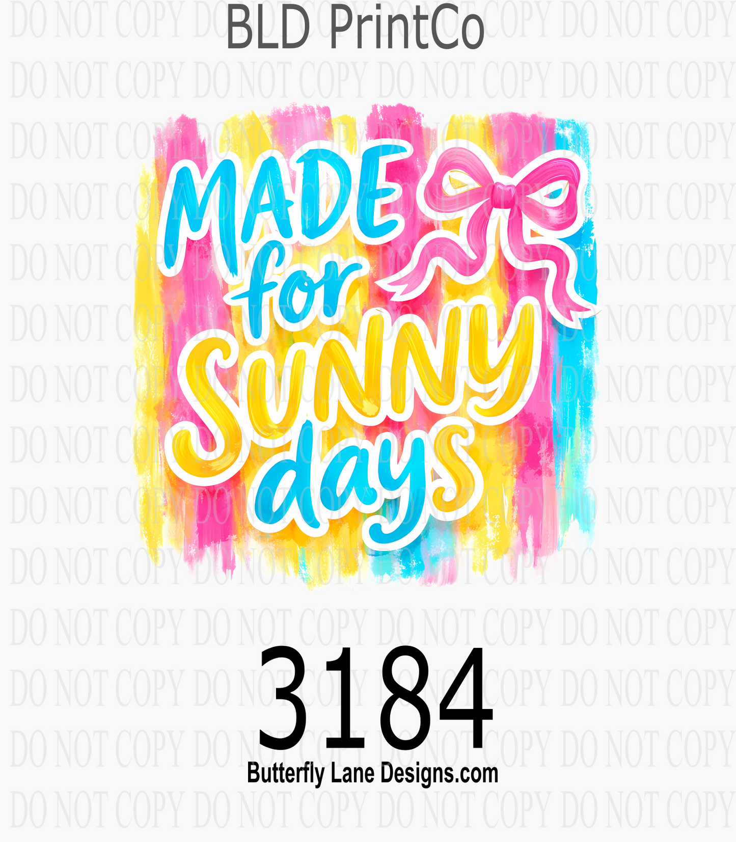 Made For Sunny Days | Bright Pink Bow Aesthetic | D3184