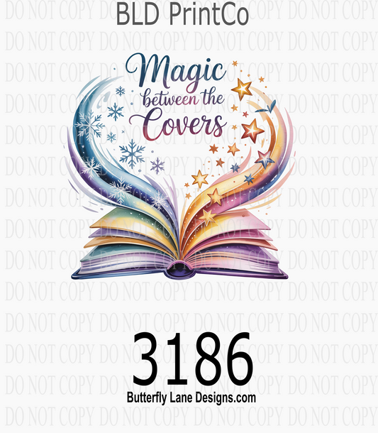 Magic Between The Covers | Book Lover Aesthetic | D3186