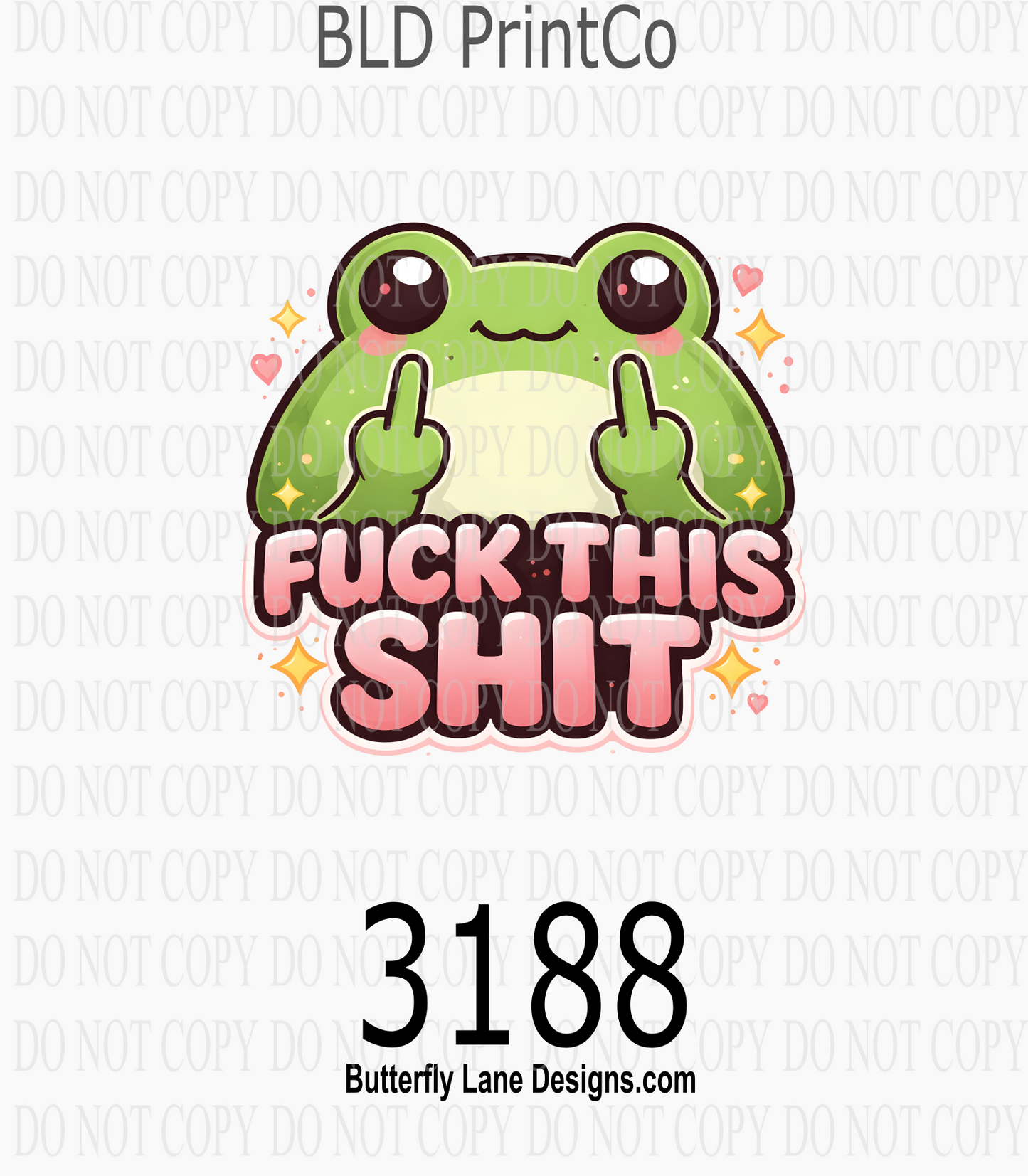 Funny Frog | Cute Sassy Expression | D3188