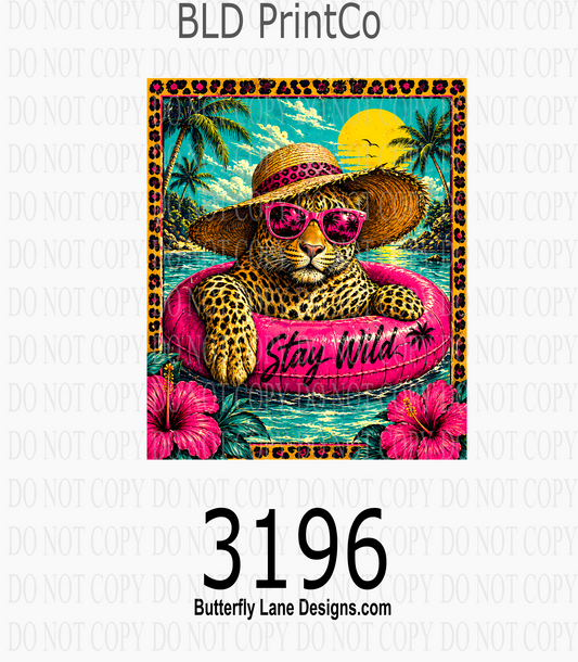 Stay Wild | Leopard Print Beach | D3196