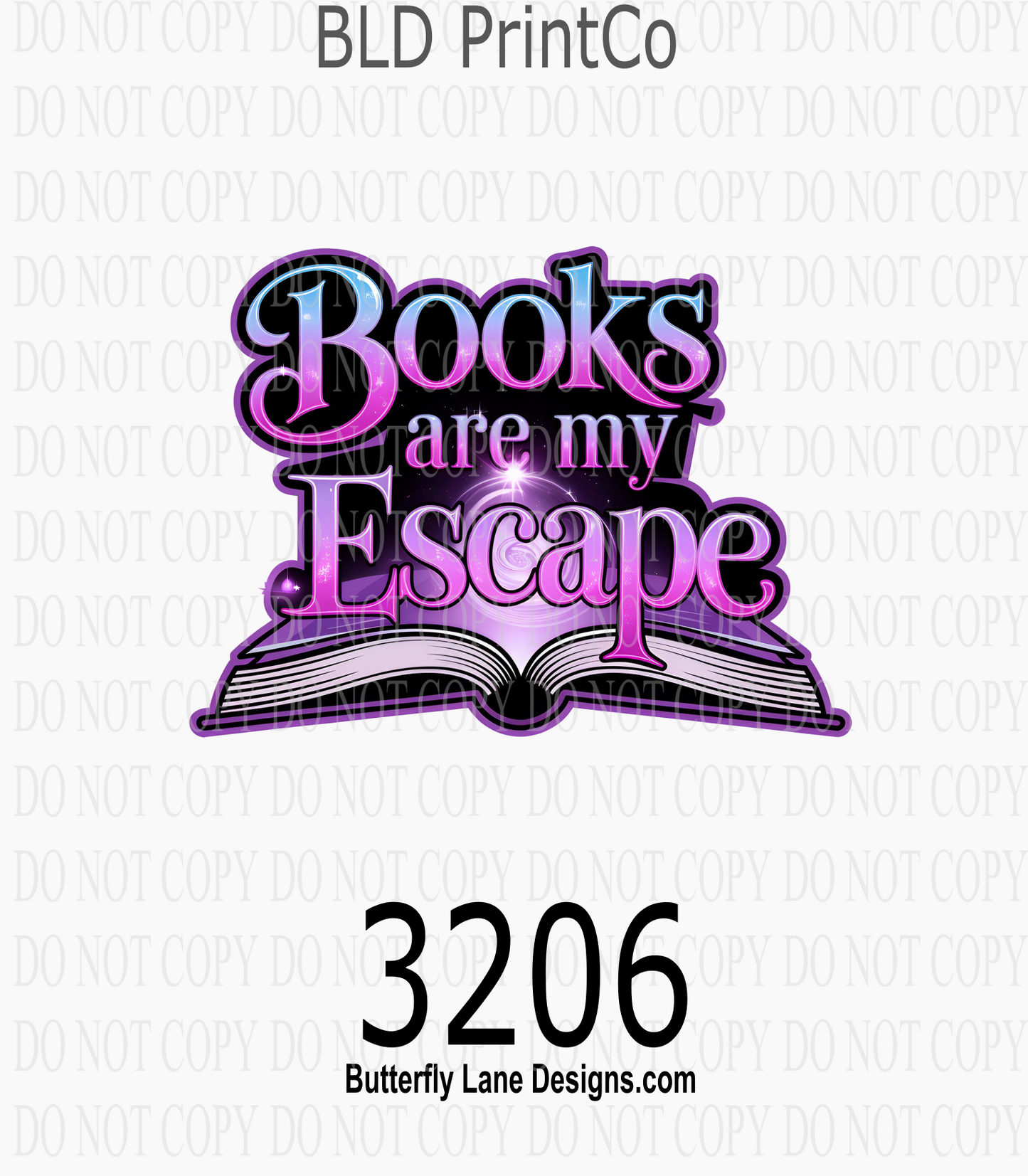 Books Are My Escape | Magical Reading | D3206