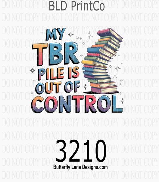 My TBR Pile Is Out Of Control | Book Stack | D3210