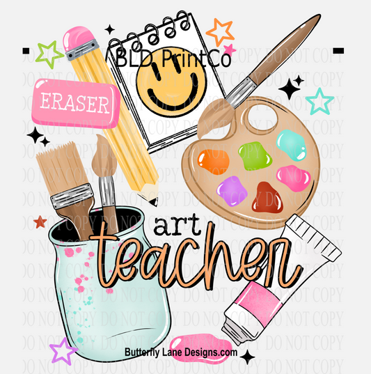 Art Teacher | Paint Palette, Brushes & Supplies | D3225