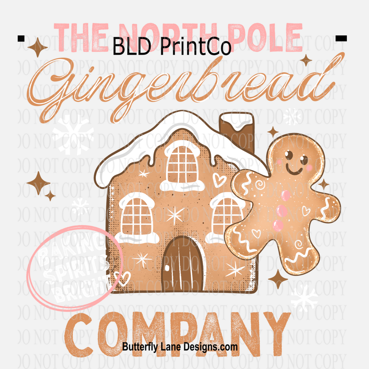The North Pole Gingerbread Company | Christmas Holiday Decal | D3238