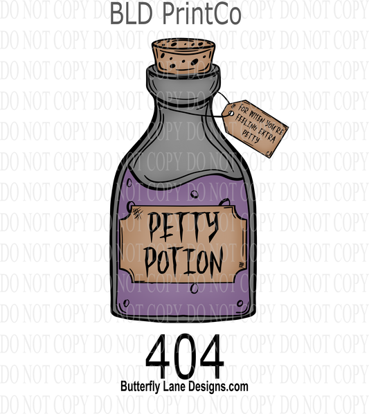 D404 Petty Potion::  Clear Decal :: VC Decal