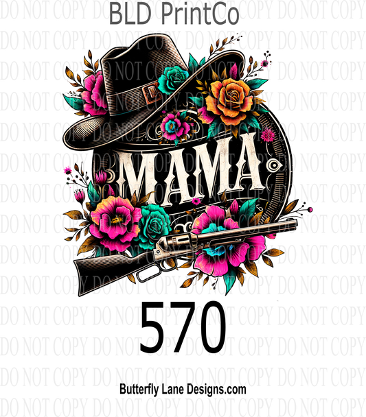 D570 Country-Western Mama ::  Decal