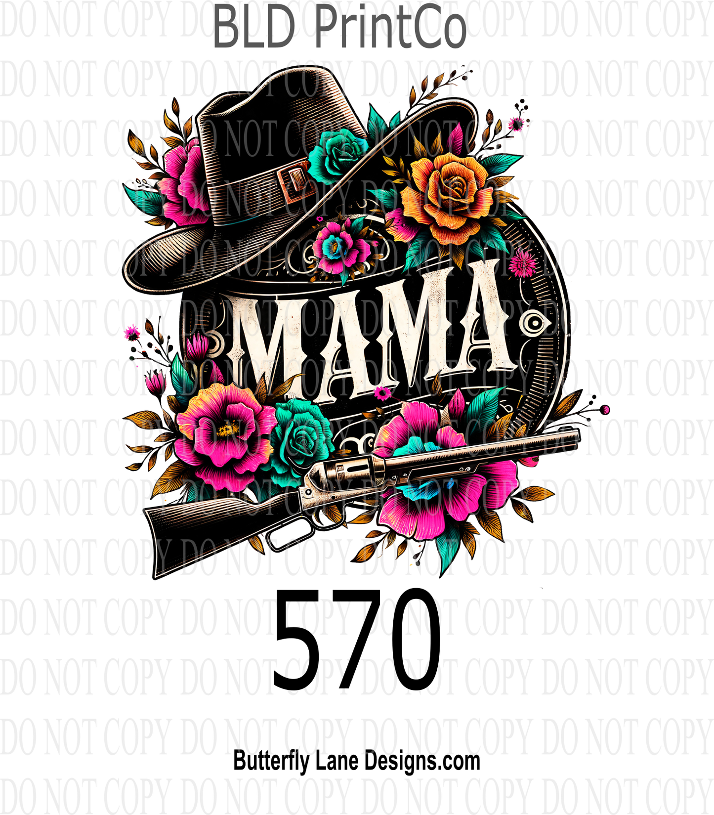 D570 Country-Western Mama ::  Decal