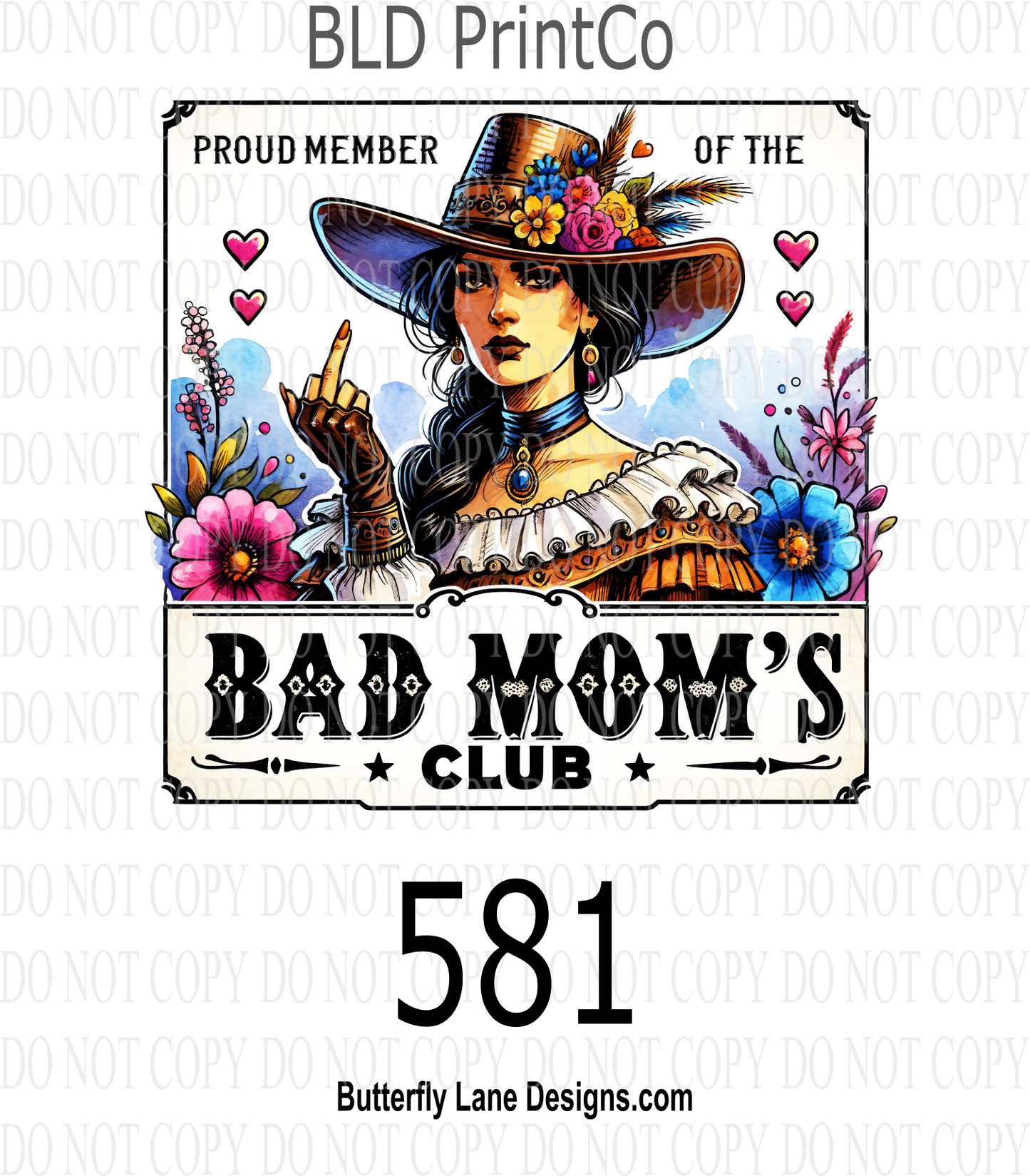 D581 Bad moms club ::  Decal