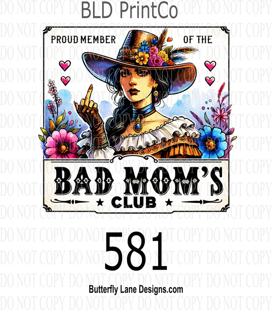 D581 Bad moms club ::  Decal