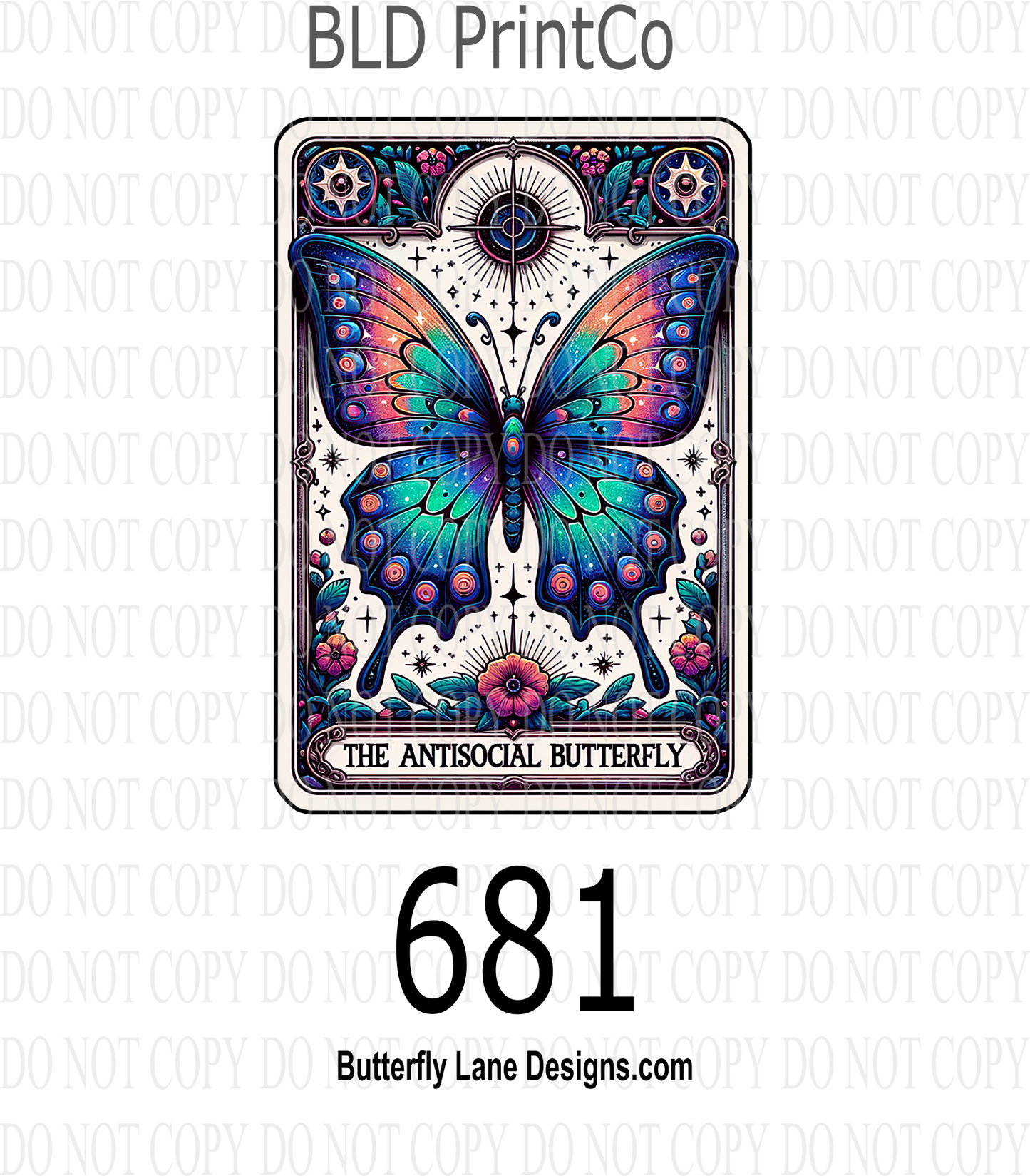 D681 Anti social butterfly-Tarot