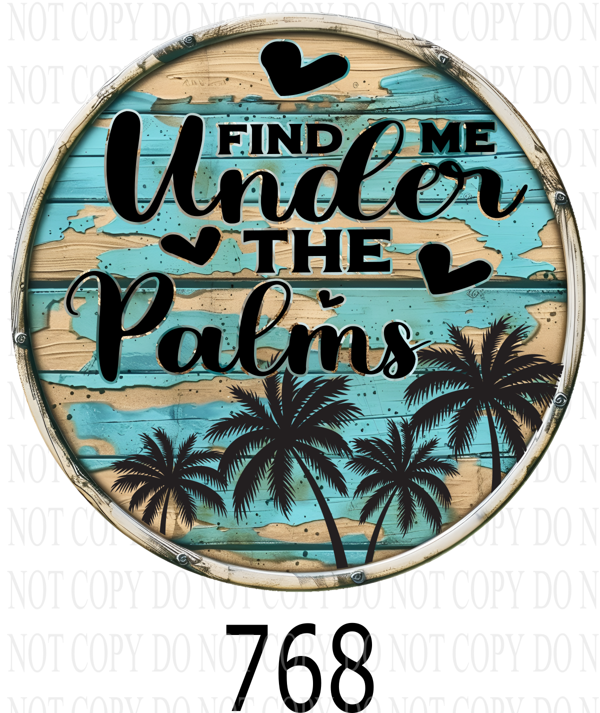 D768 Find me under the palms