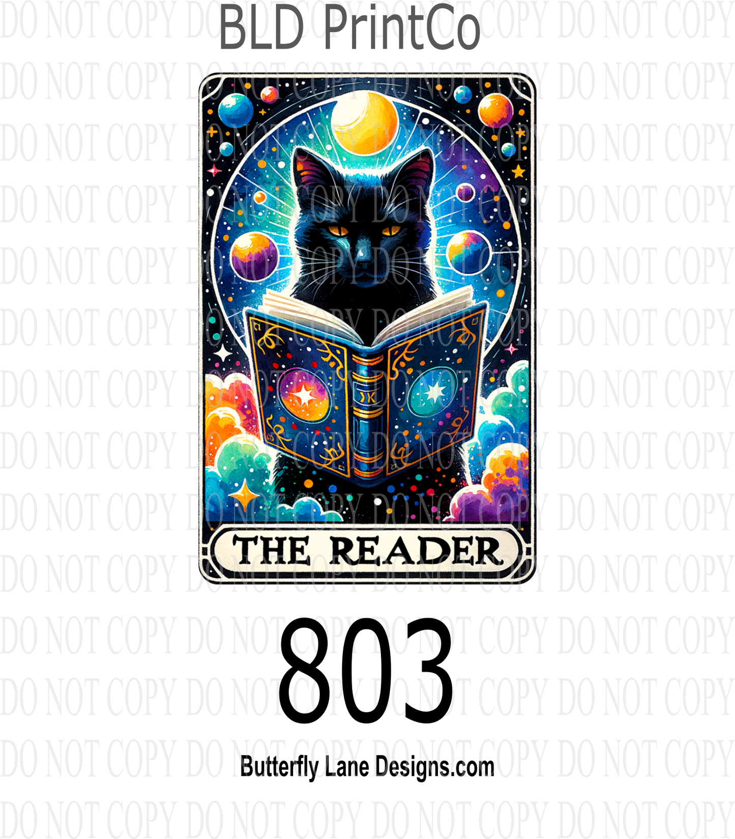 D803 Black Cat- The Reader _Tarot