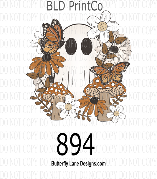 D894 Retro Hippy Ghost