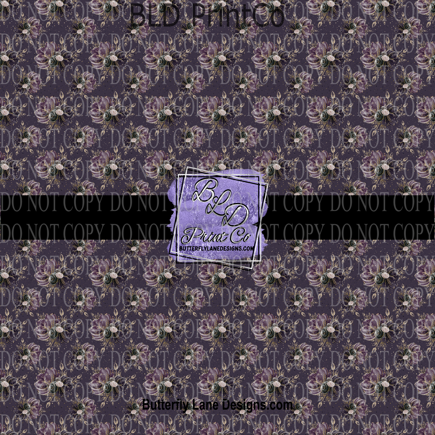 Dark Florals- Spooky Fall PV 734    Patterned Vinyl