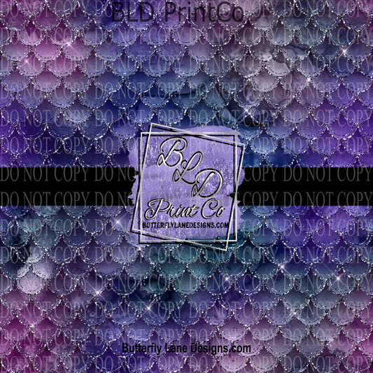 Dark Purples- Mermaid scales - PV 761   Patterned Vinyl