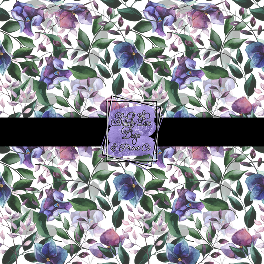 Dark spring/summer florals PV 538- Patterned Vinyl