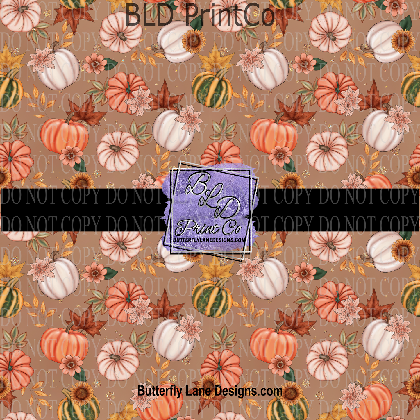 Fall Pumpkins & Florals PV 723  Patterned Vinyl