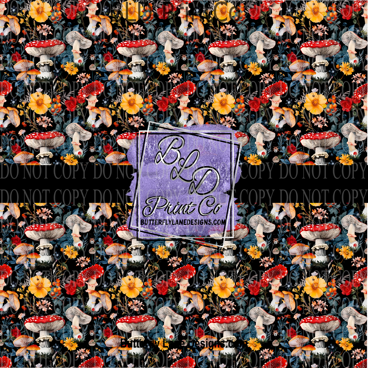 For the Love of Mushrooms PV 1104 ::  Patterned Viny