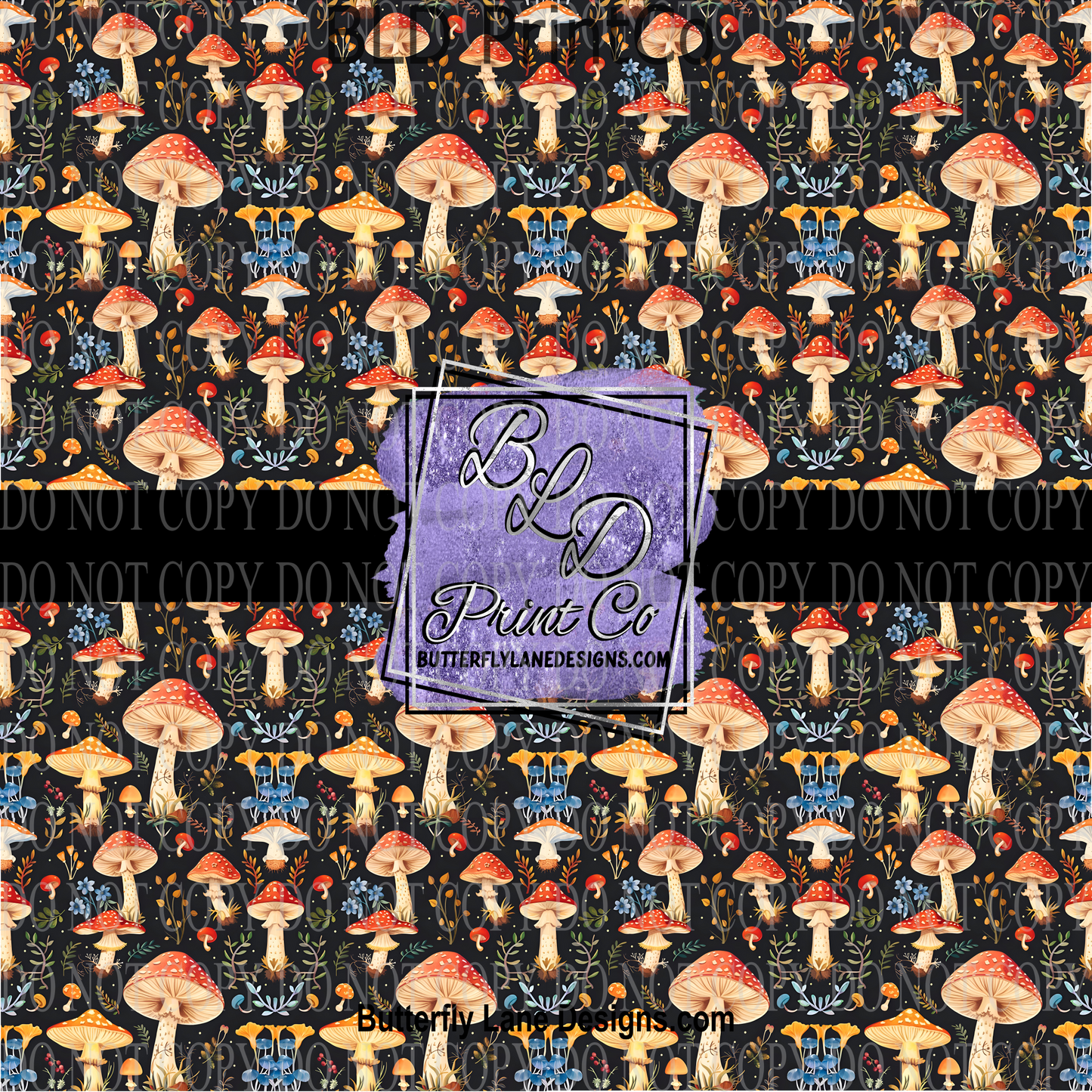 For the love of Mushrooms PV 1105 ::  Patterned Viny