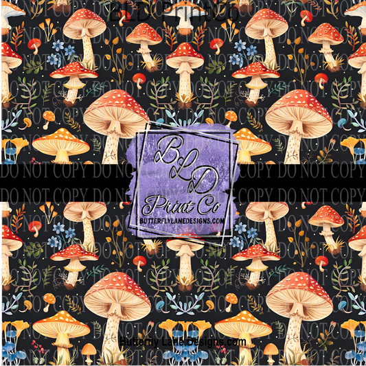 For the love of Mushrooms PV 1105 ::  Patterned Viny