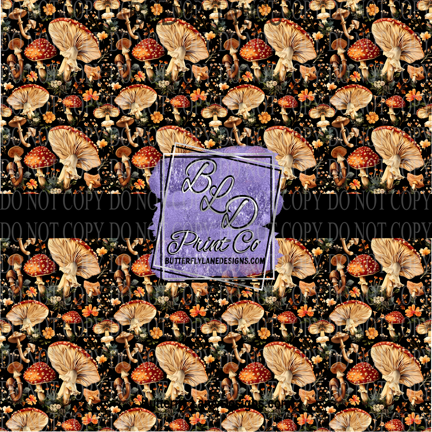 For the Love of Mushrooms PV 1107 ::  Patterned Viny