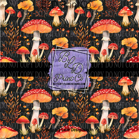 For the love of Mushrooms PV 1108 ::  Patterned Viny