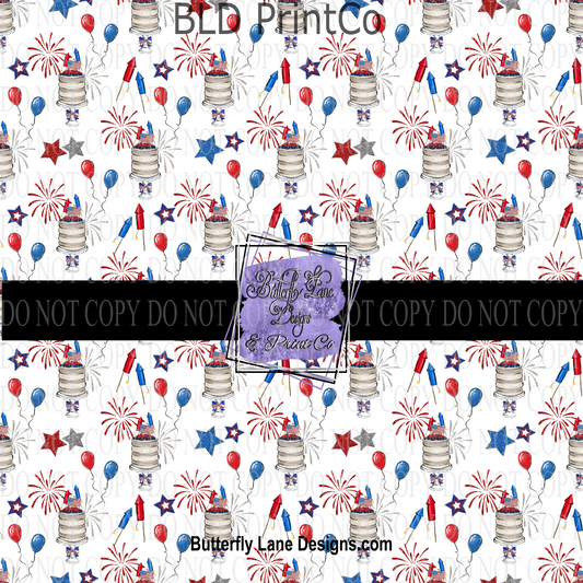 Fourth of July 2 PV 587- Patterned Vinyl