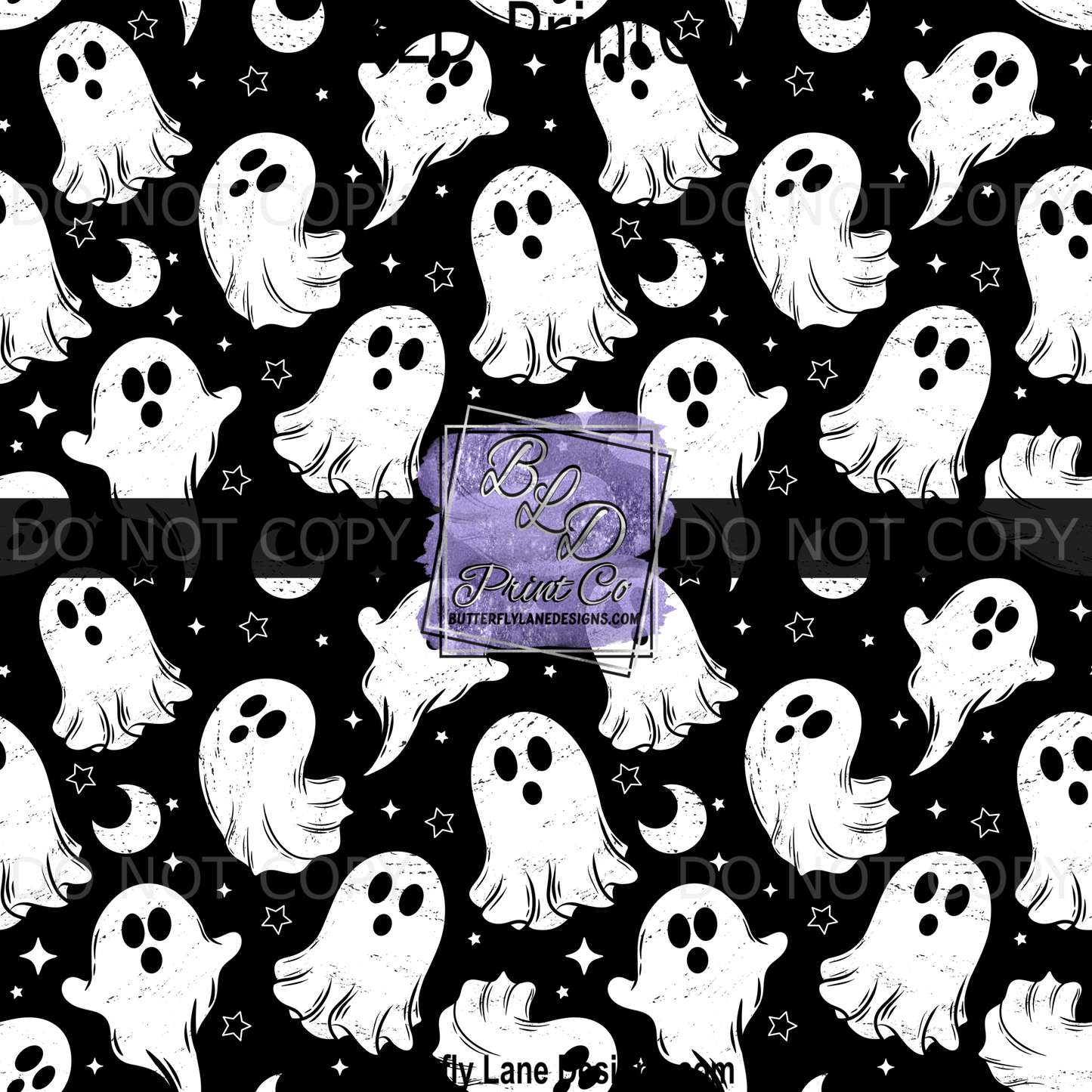 Ghosties Seamless| Spooky Halloween White Ghosts | Ghosties PV 2424