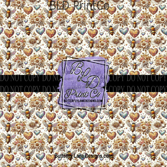 Glitter Honey Bee - PV 948 Patterned Vinyl