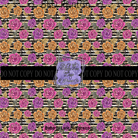 Halloween Florals 2- PV 660 Patterned Vinyl