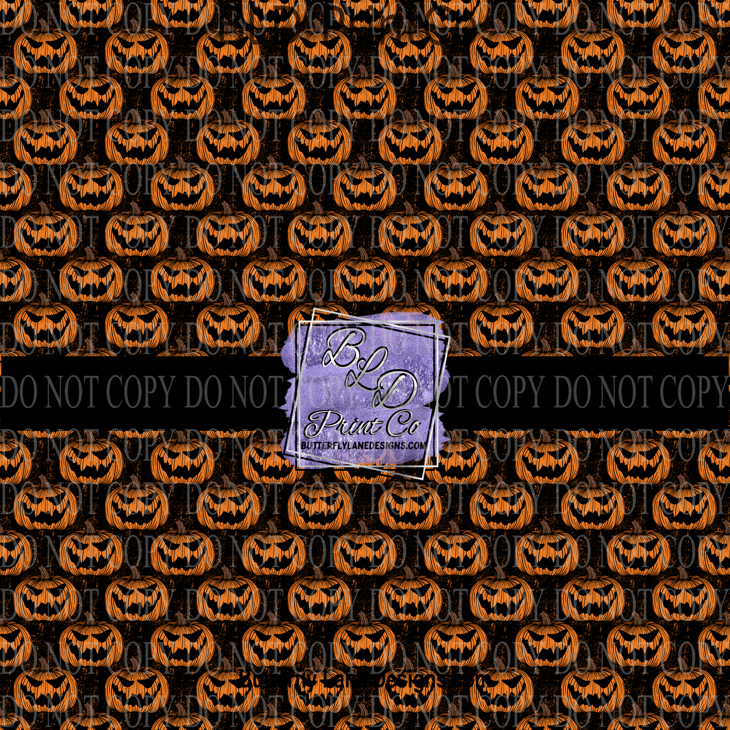 Halloween Scary Jack O' lantern Dark Version PV693 Patterned Vinyl