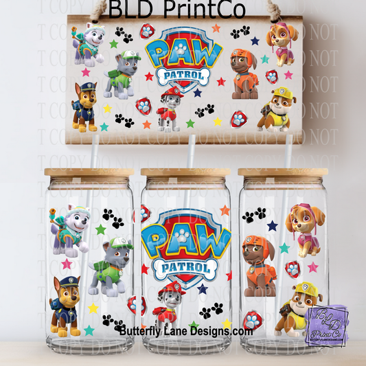 Rescue Dogs| Cartoon Pups & Shield Elements | L1026