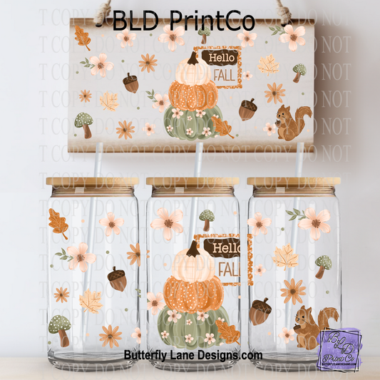 Hello Fall Stacks & Cute Squirrel | Autumn Theme | L1081