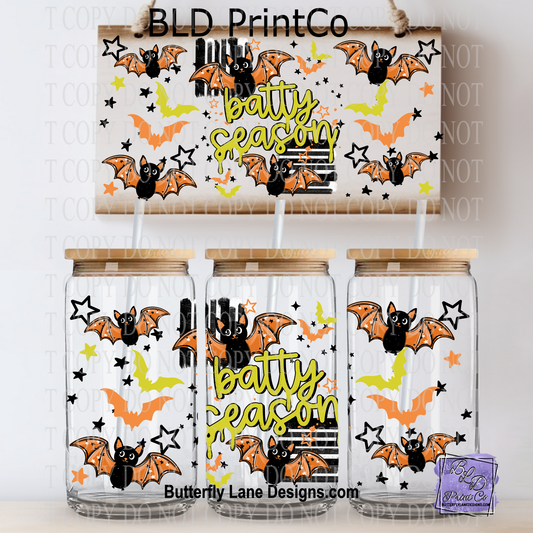 Batty Season | Cute Halloween Bats & Stars | L1092