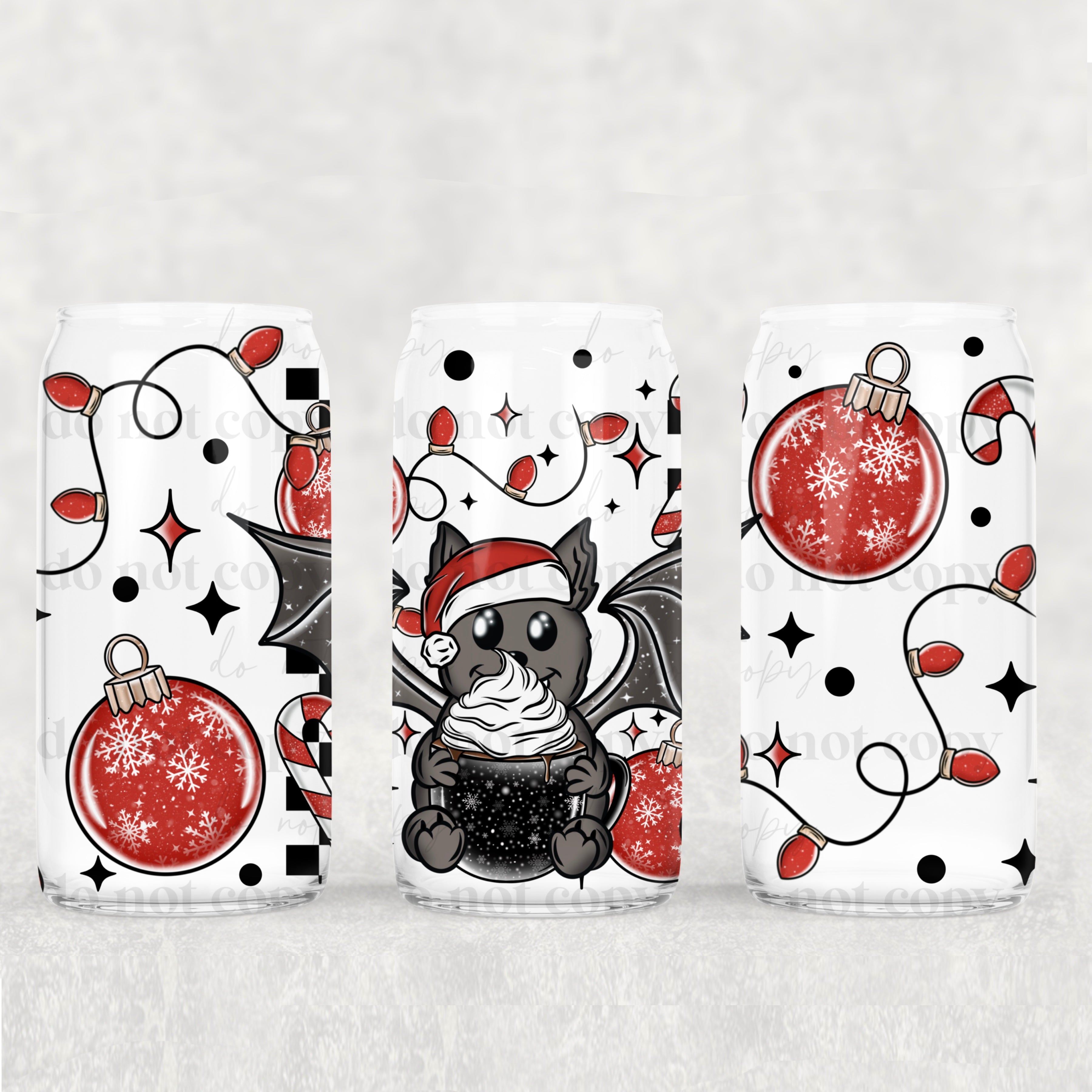 L265 Santa_Bat – Butterfly Lane Designs