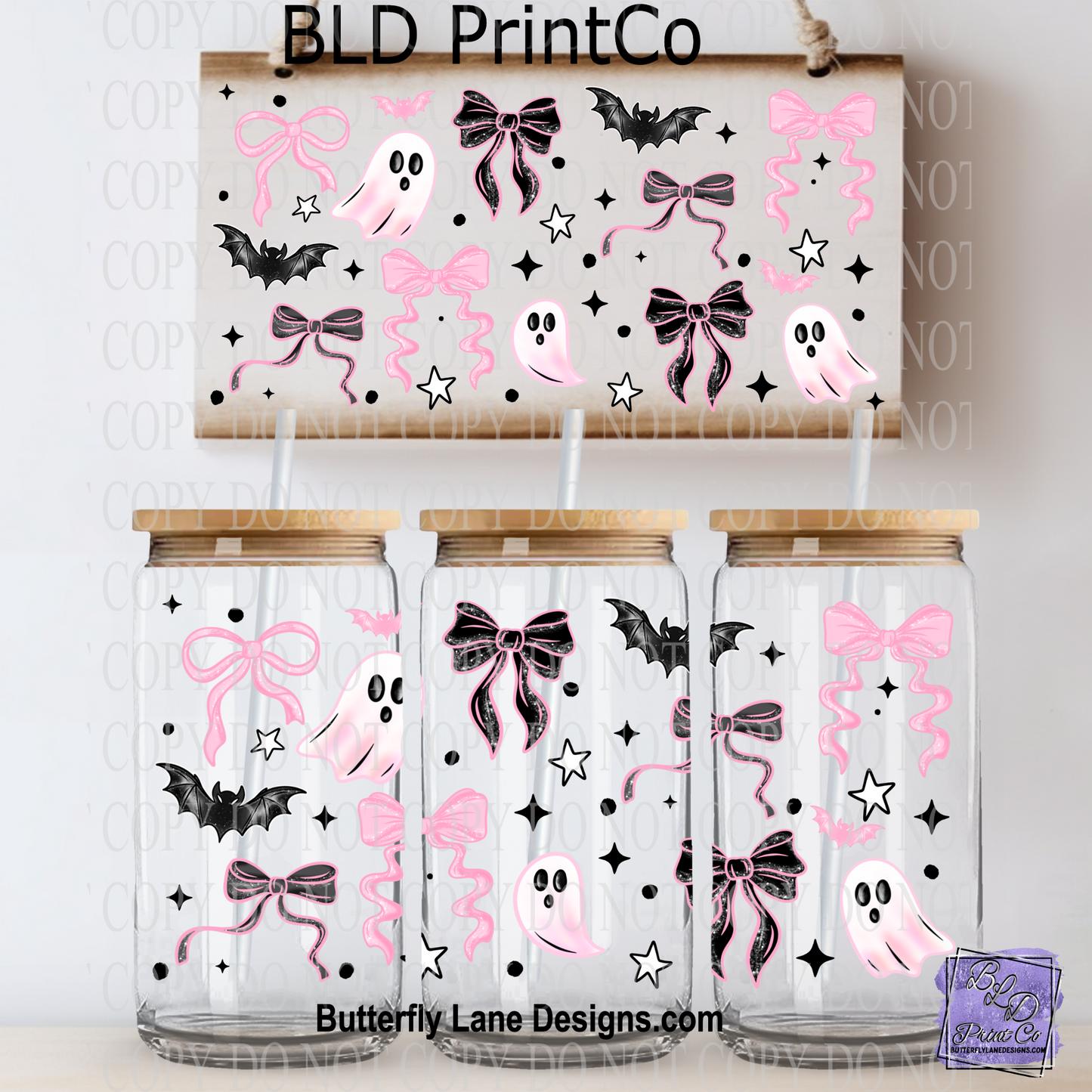 L515 Pink Bows & Ghosties