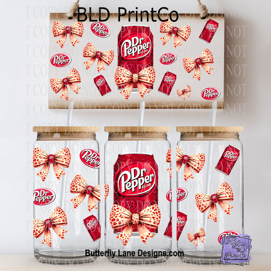 L637 Dr Soda light leopard bows
