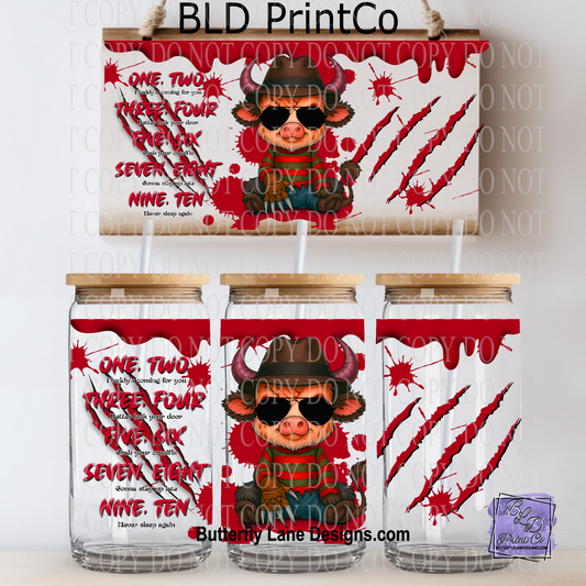 L678 One, Two, Three, Four Freddy Spooky Moo with shades