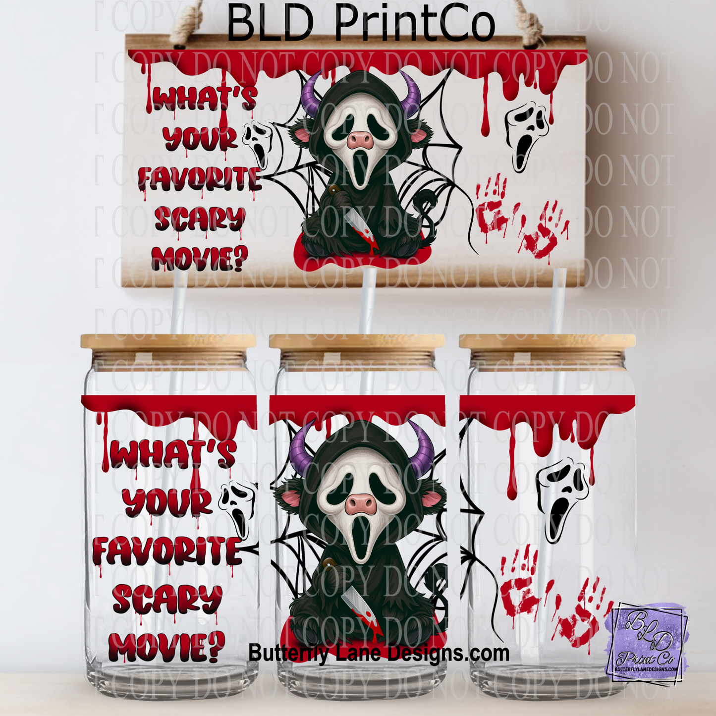L680 Highland Ghost face-Spooky Moo
