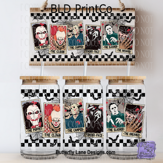 L710 Horror Movie tarot-checkered