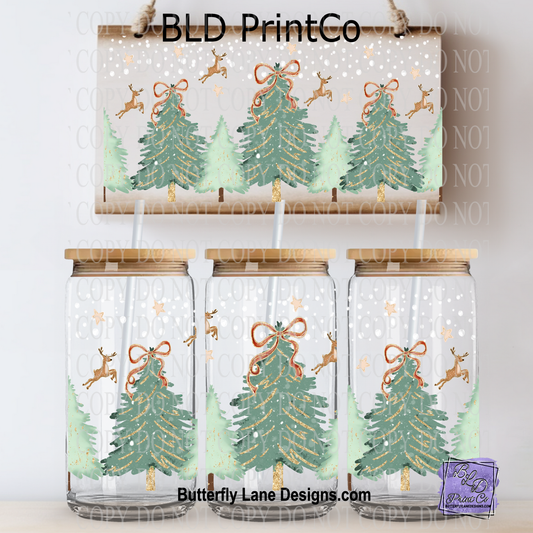 L766 Winter trees and reindeer