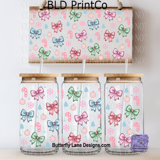 L780 Pastel Christmas bows &  Elements