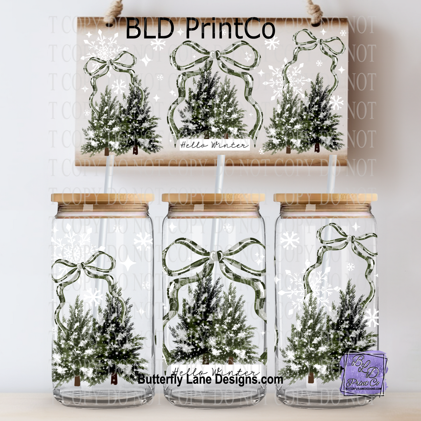 L804 Hello Winter Snowy Trees