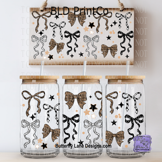 L841 Cheetah print bows