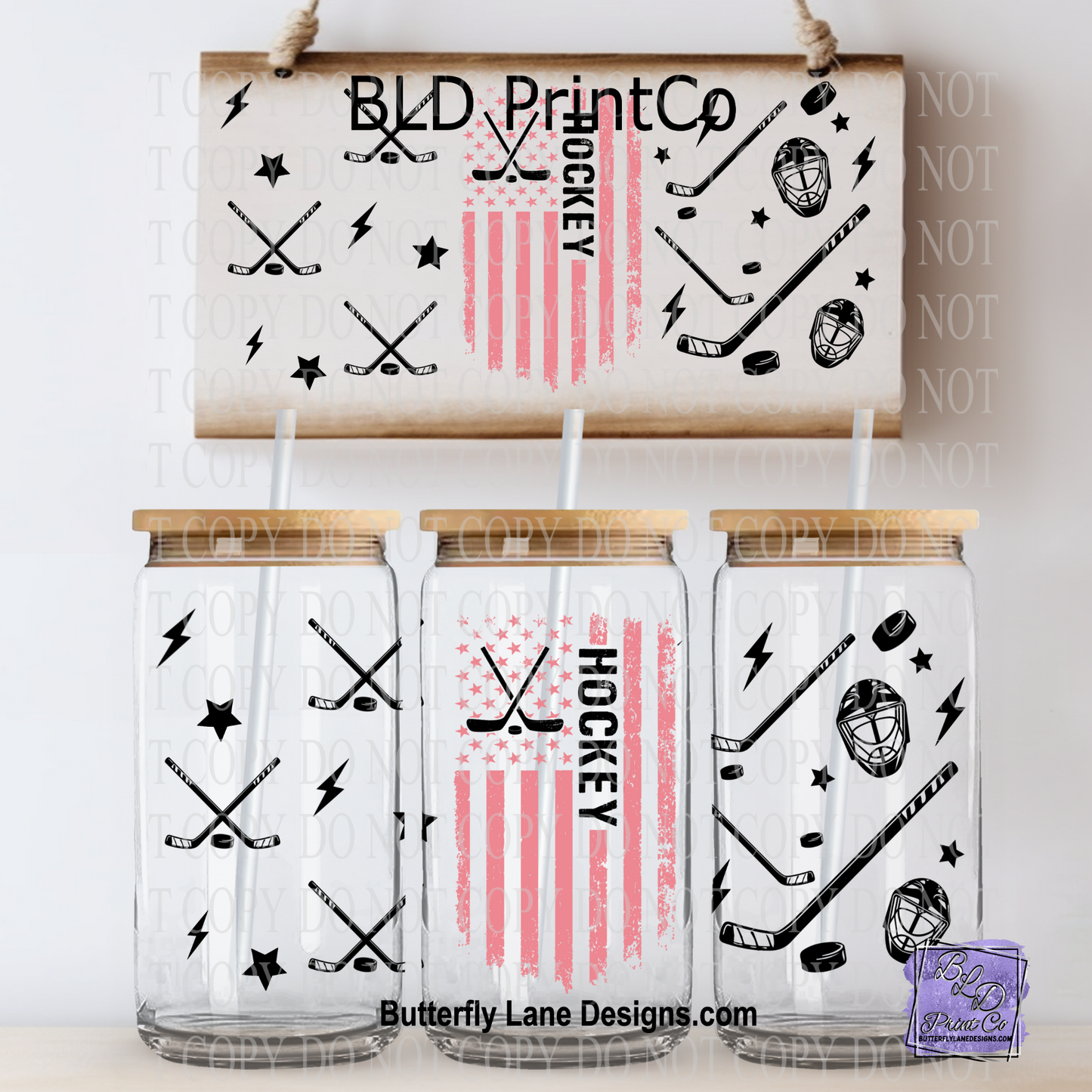 L903 Hockey Theme-Pink