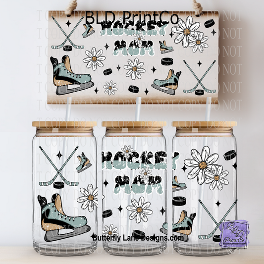 L907 Hockey mom with stars